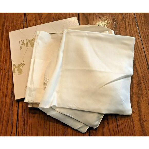 Vintage Styled by Miss Carrie J Rayon Sheer Ivory 30" x 30" Scarf - Picture 3 of 12